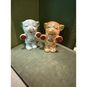 Vintage 3” “I’M SALT / I’M PEPPER” Dog Shakers – Made in Japan
